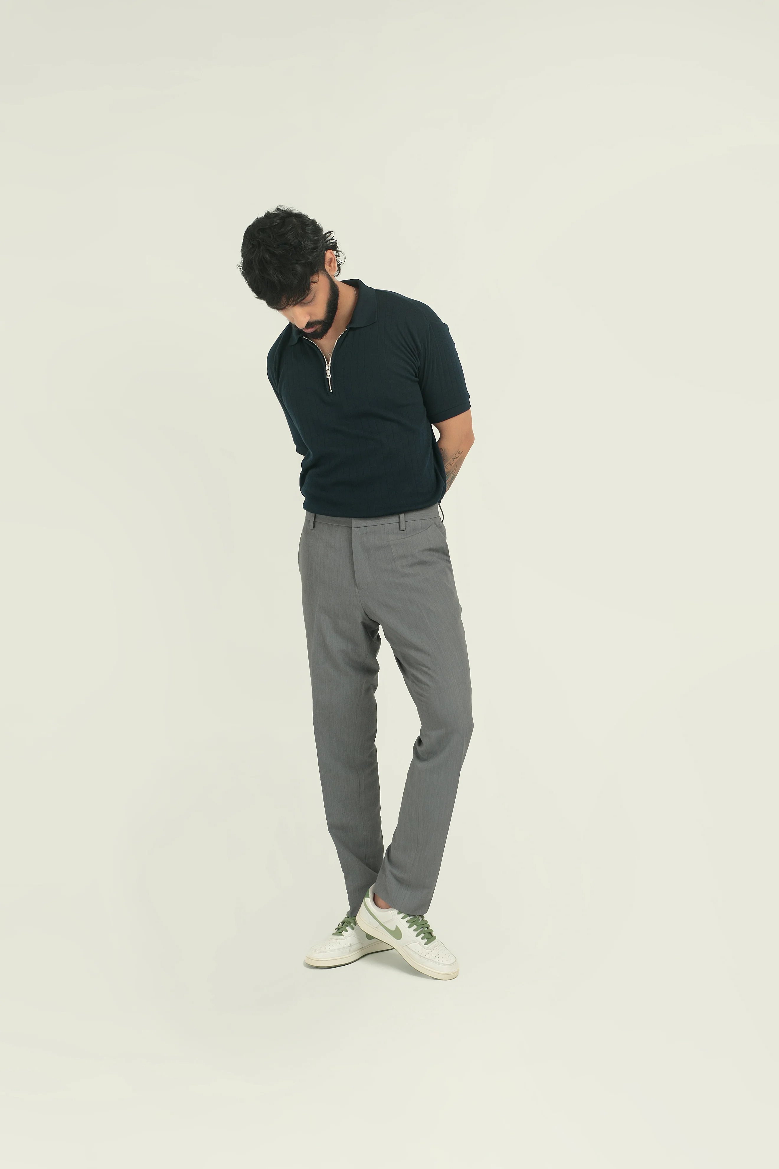 DROP NEEDLE ZIP POLO | NAVY - Image 4