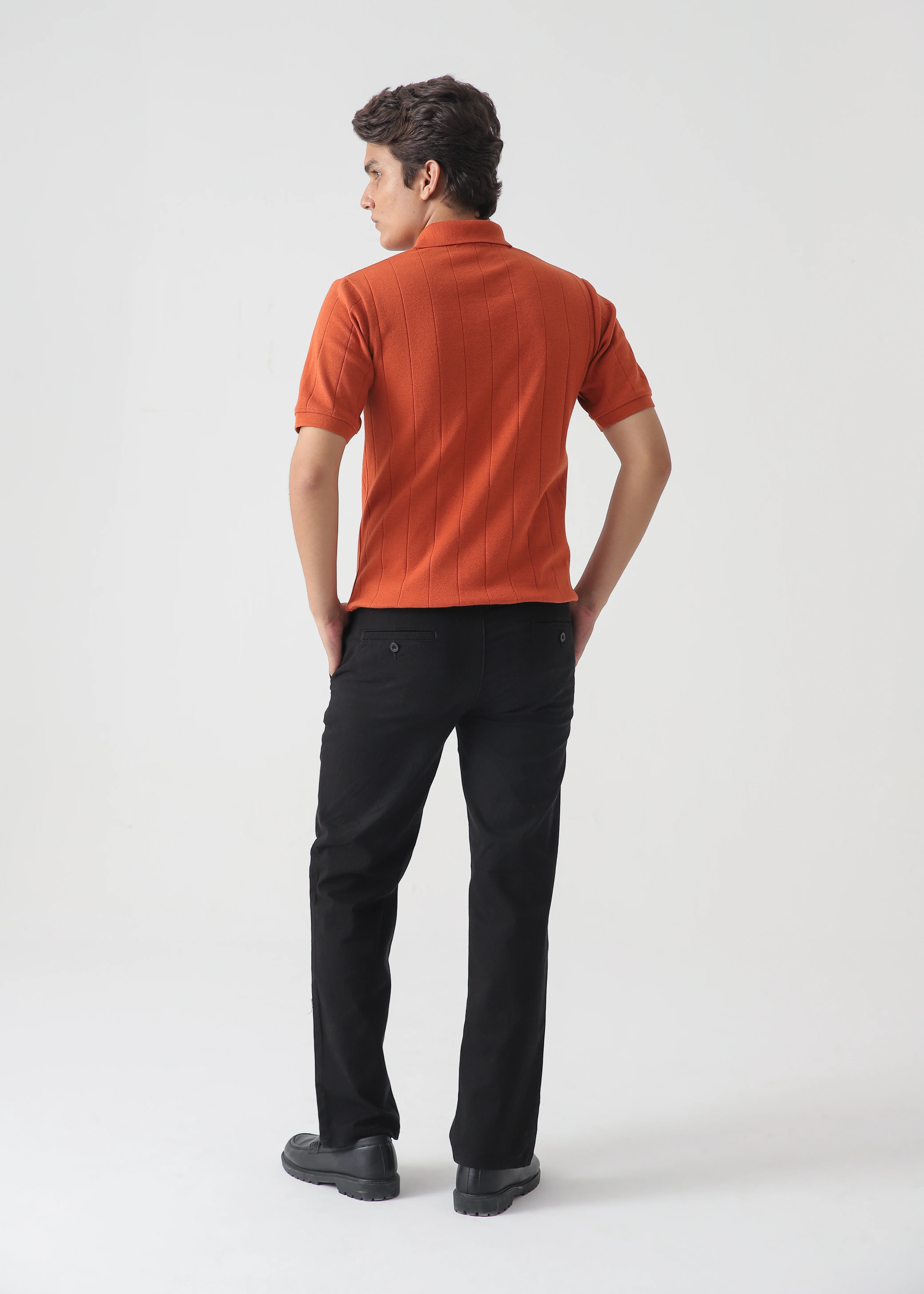 DROP NEEDLE ZIP POLO | RUST - Image 8